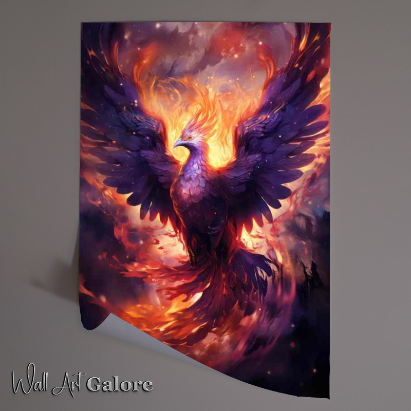 Buy Unframed Poster : (Phoenix Rising A Symbol of Resilience and Rebirth)