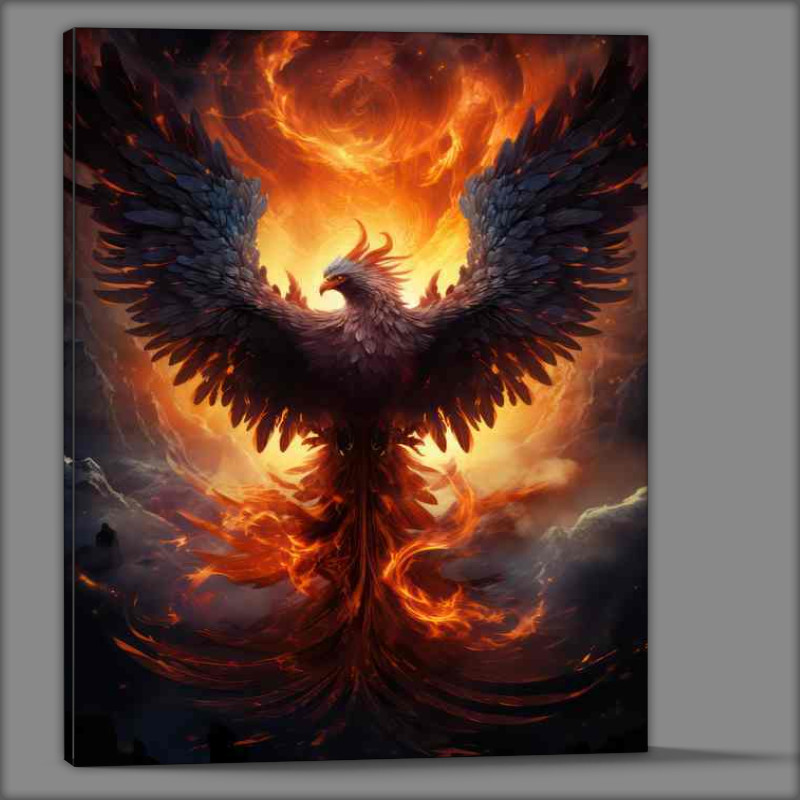 Buy Canvas : (The Phoenix Rising Symbolism Insights and Interpretations)