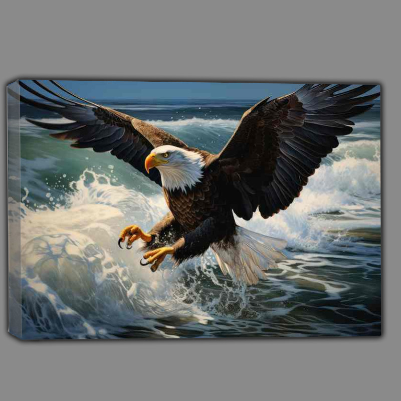 Buy Canvas : (Bald Eagles Soaring Symbols of Freedom and Strength)