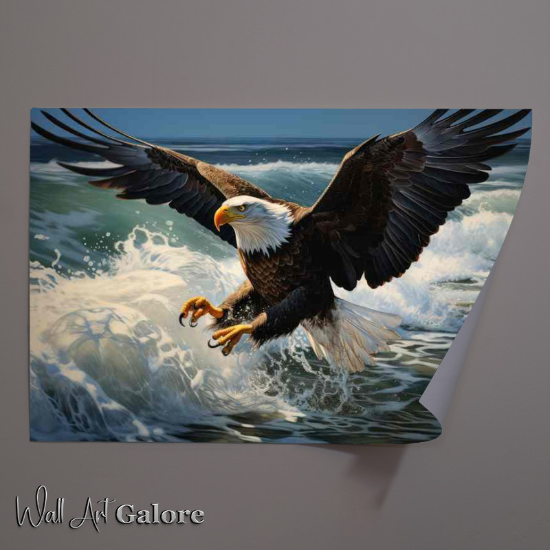 Buy Unframed Poster : (Bald Eagles Soaring Symbols of Freedom and Strength)