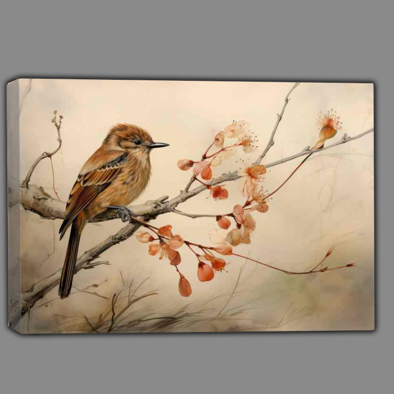 Buy Canvas : (Birds in the Limelight Capturing Beauty on a Branch)