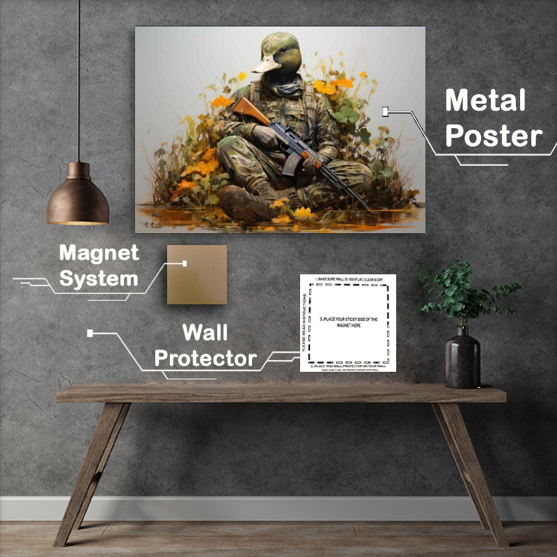 Buy Metal Poster : (Duch hunting ready for action)