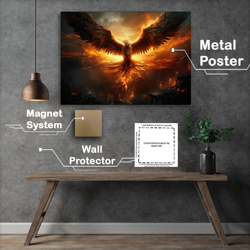 Buy Metal Poster : (Embracing the Spirit of the Phoenix)