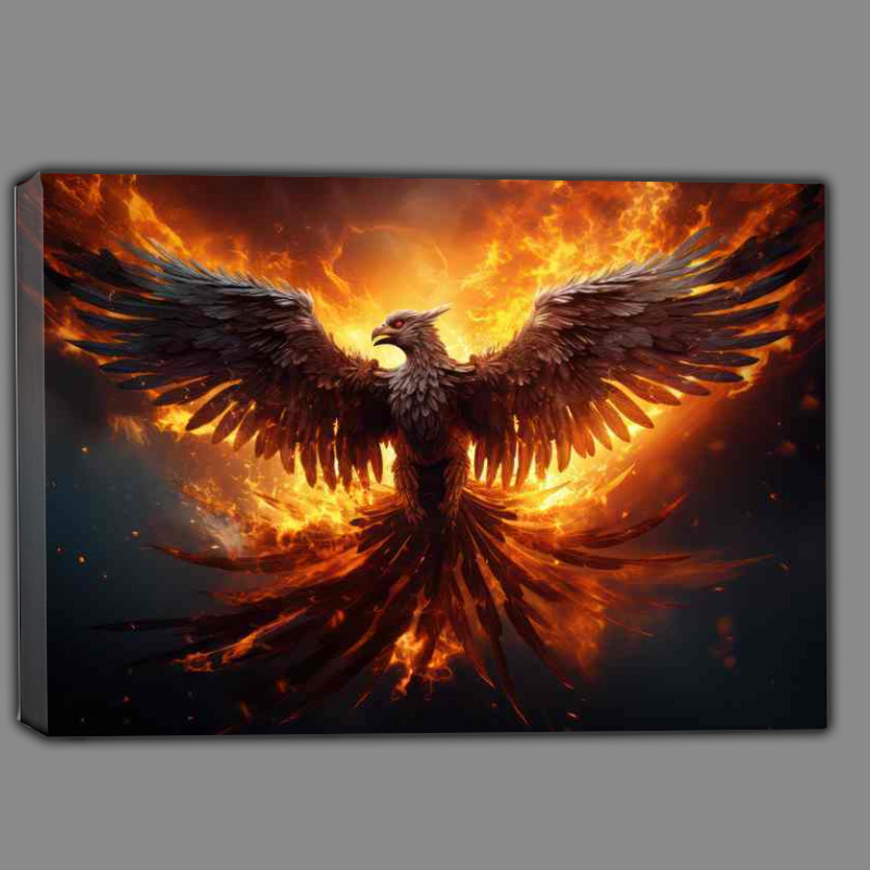 Buy Canvas : (In the Flames of Adversity The Phoenix's Soaring Triumph)