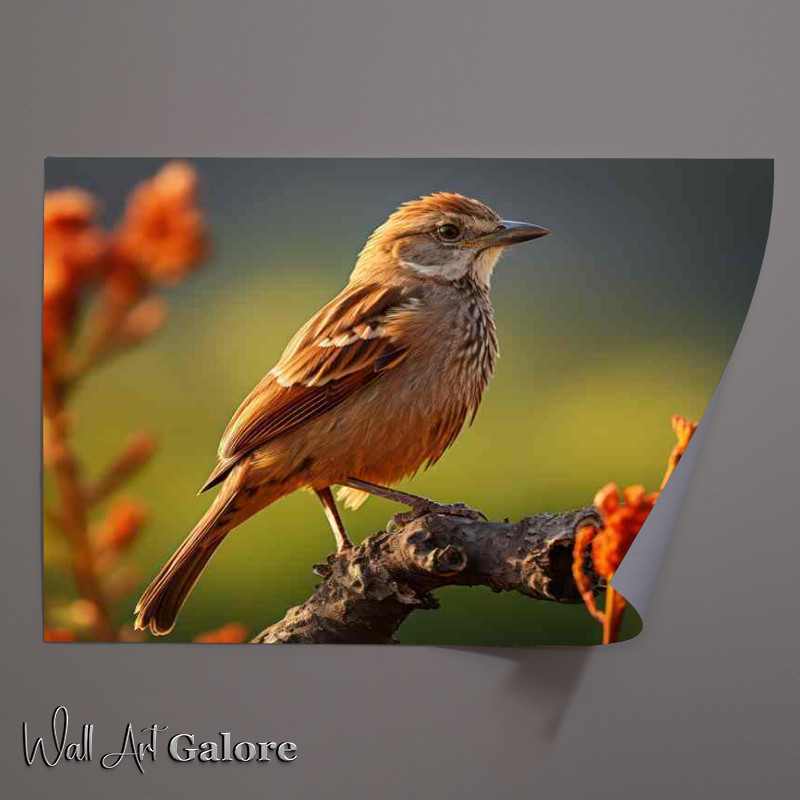 Buy Unframed Poster : (Little house sparrow in the morning sun)
