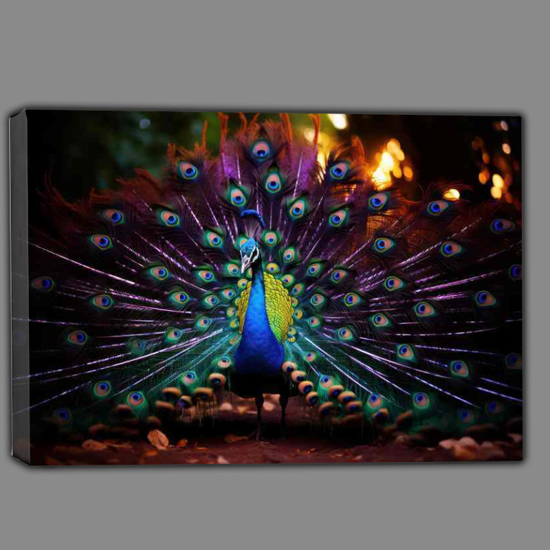 Buy Canvas : (Peacock Splendor in Bloom Natures Masterpieces)