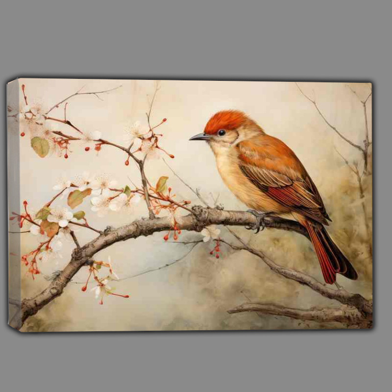 Buy Canvas : (Perched and Proud The Grace of Birds on Branches)