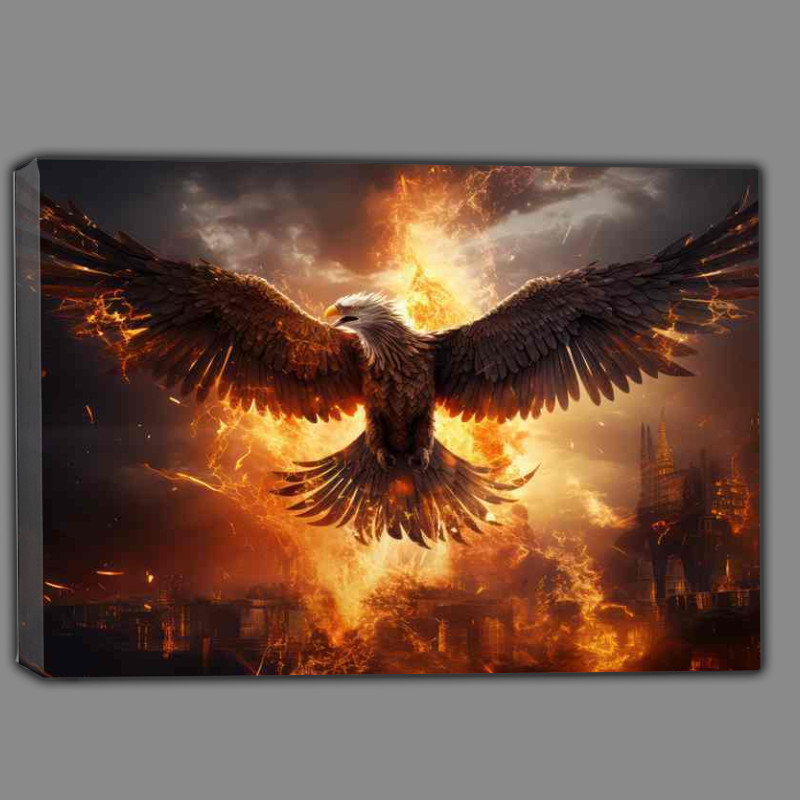 Buy Canvas : (Phoenix Reborn A Symbol of Hope and Transformation)
