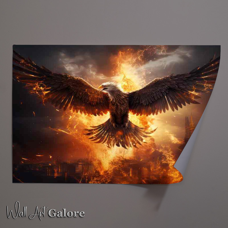 Buy Unframed Poster : (Phoenix Reborn A Symbol of Hope and Transformation)