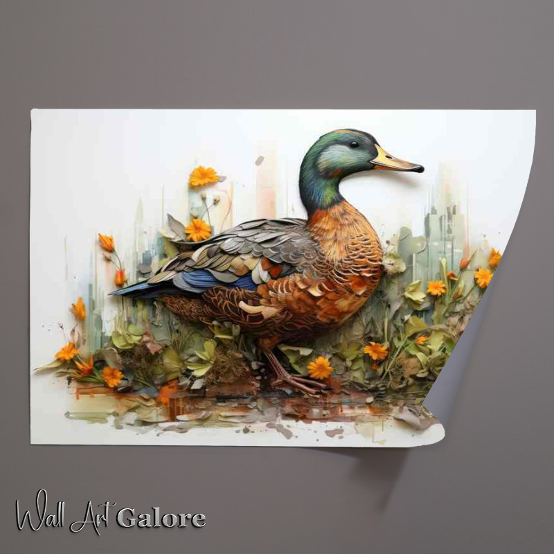 Buy Unframed Poster : (Quackers on Terra Firma Ducks on Land)