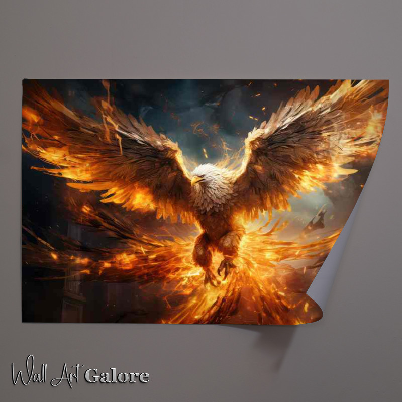 Buy Unframed Poster : (Stars and Fire The Eagle Journey in the Night Sky)