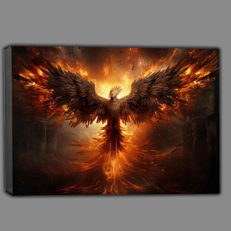 Buy Canvas : (The Nighttime Ascension The Phoenix Takes Flight)