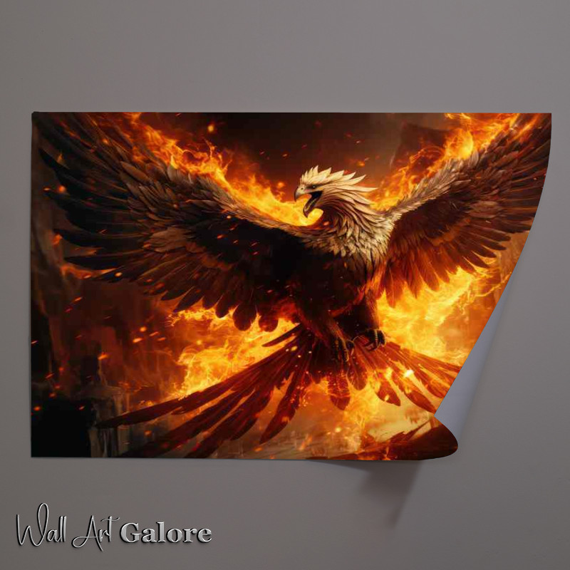 Buy Unframed Poster : (The Phoenixs Resurgence A Metaphor for Personal Growth)