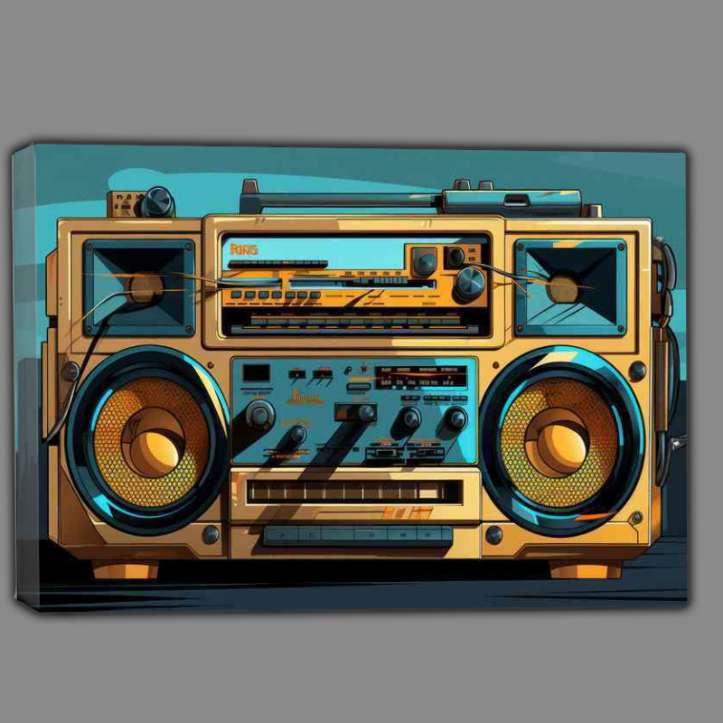 Buy Canvas : (Cartoon illustration of a boombox)