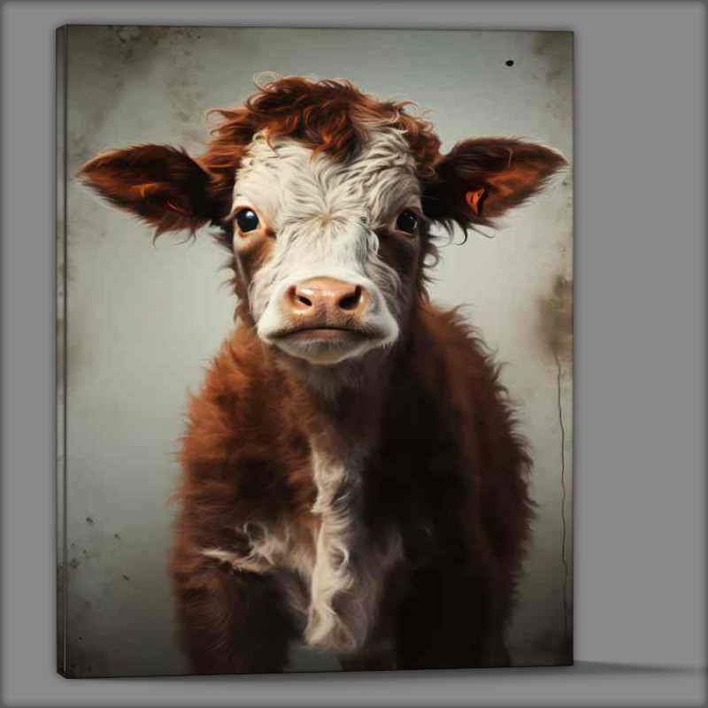 Buy Canvas : (Adorable Calf Cows)
