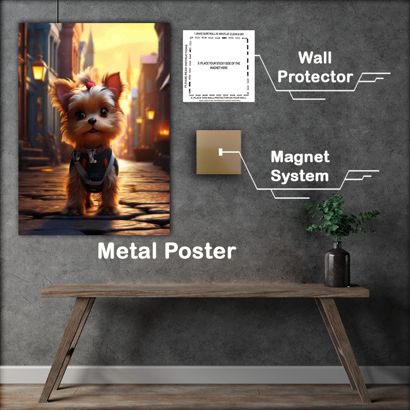 Buy Metal Poster : (Baby cute yorkshire Terrier)