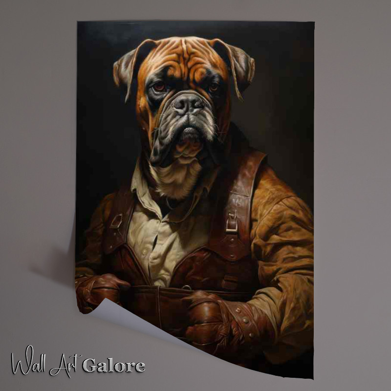 Buy Unframed Poster : (Boxer Dog Ready To Box)