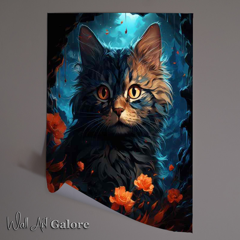 Buy Unframed Poster : (Brighten Your Day with Colorful Cat)