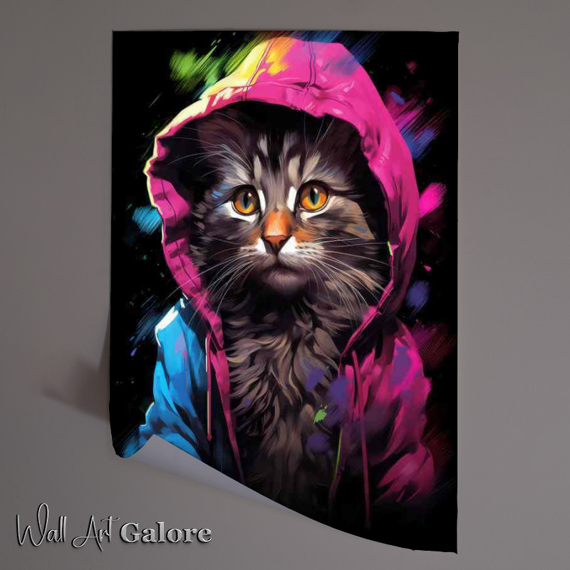 Buy Unframed Poster : (Brighten Your Day with Colorful Cat Companions)
