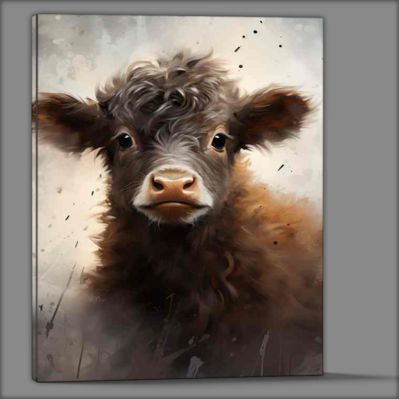 Buy Canvas : (Calf Cows in Moments of Cuteness)