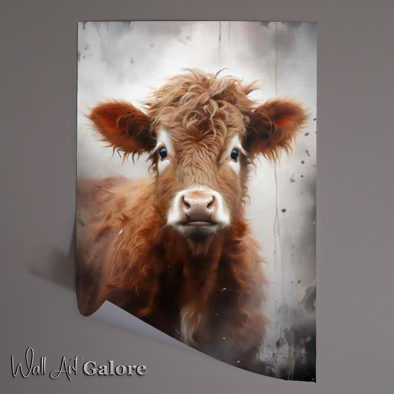 Buy Unframed Poster : (Calf In The Mist)
