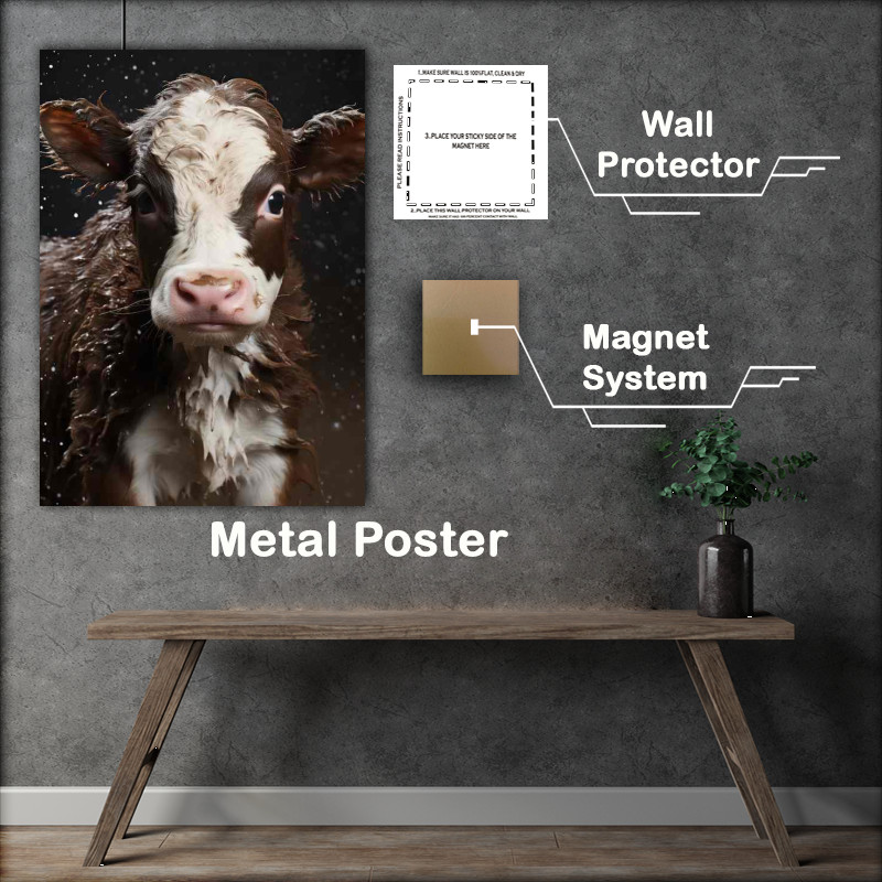 Buy Metal Poster : (Capturing the Elegance of Cows)