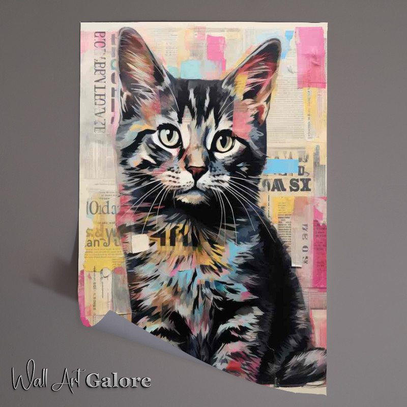 Buy Unframed Poster : (Cats in Every Hue Exploring Colorful Varieties)