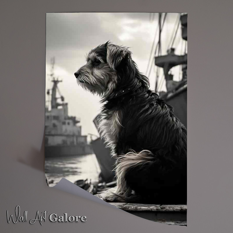 Buy Unframed Poster : (Dog Waiting for his master to come home)