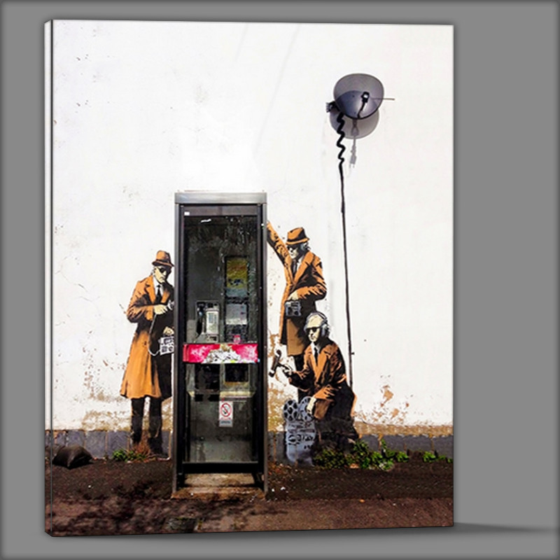 Buy Canvas : (Telephone booth spies)