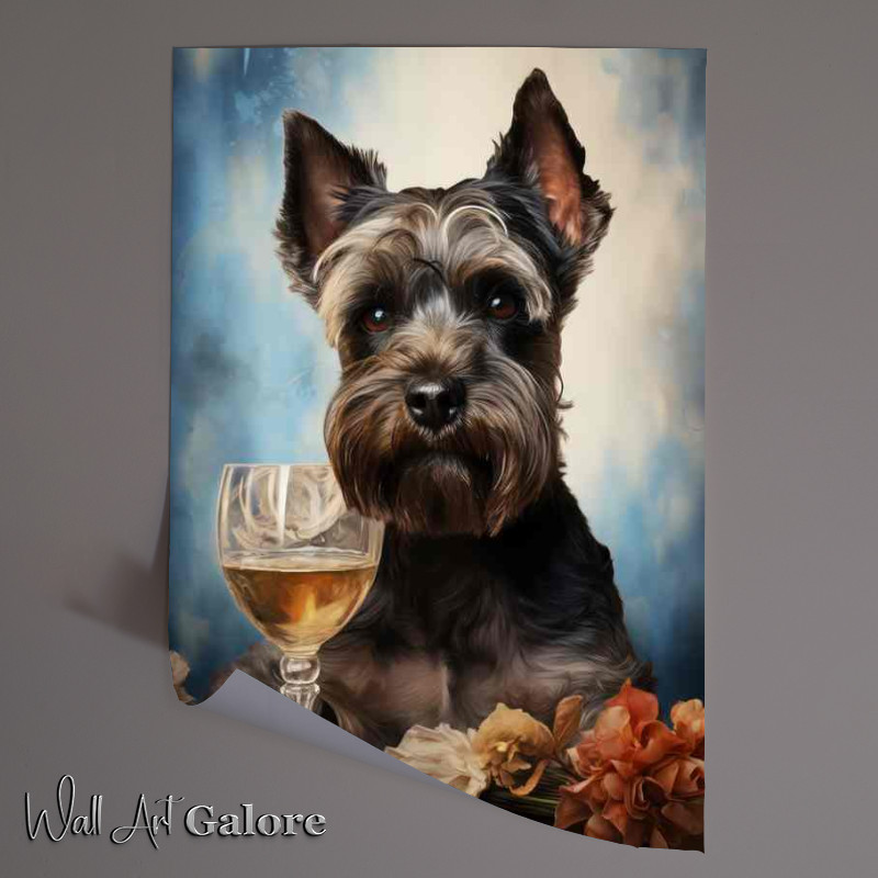 Buy Unframed Poster : (Dog having a gless of beer cheers)