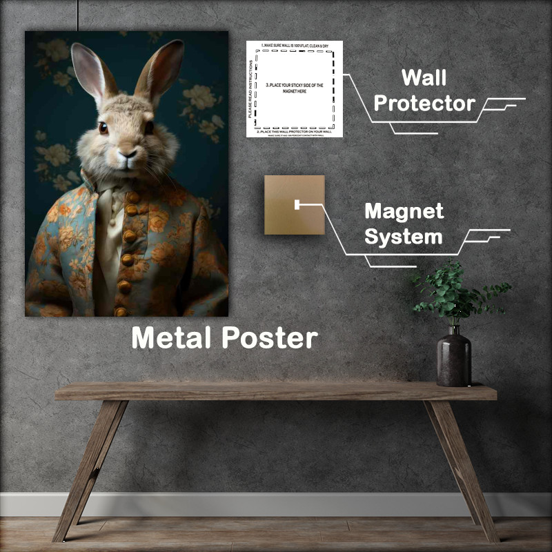 Buy Metal Poster : (Karim the Dapper Rabbit)