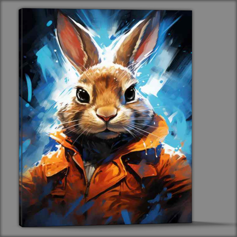 Buy Canvas : (Rabbit In A painted look style)