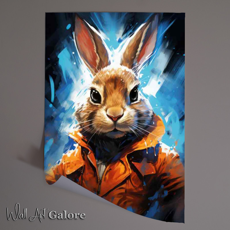Buy Unframed Poster : (Rabbit In A painted look style)
