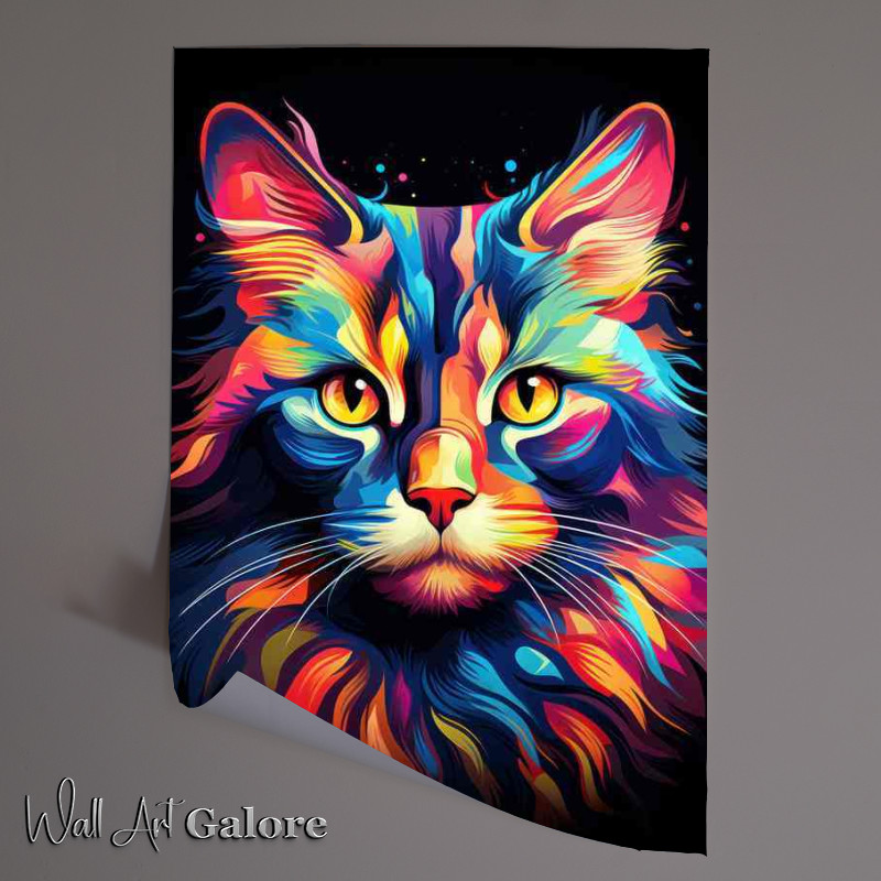Buy Unframed Poster : (Rainbow Cats A Visual Delight)