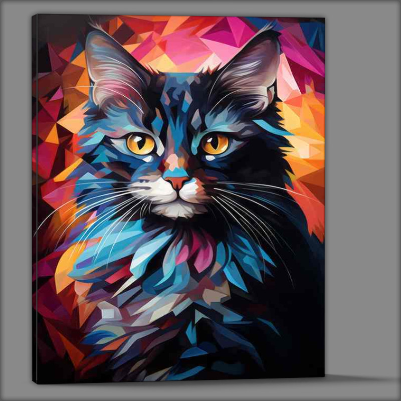 Buy Canvas : (The Art of Cats Exploring Colorful Feline)