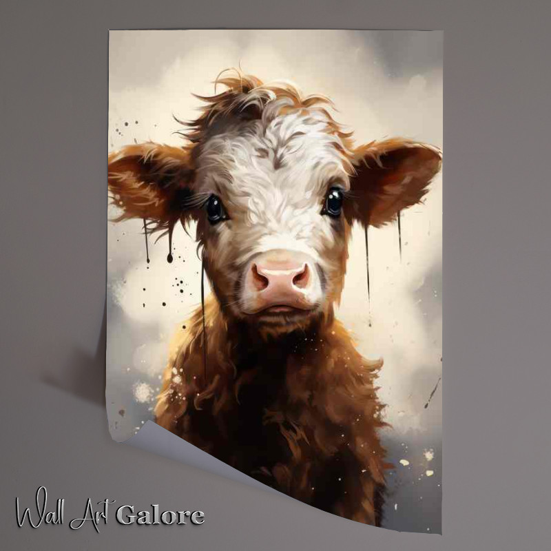 Buy Unframed Poster : (The Precious Start Calf Cows on the Farm)