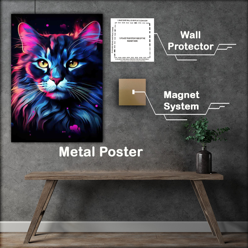 Buy Metal Poster : (The World of Colorful Cat Breeds)