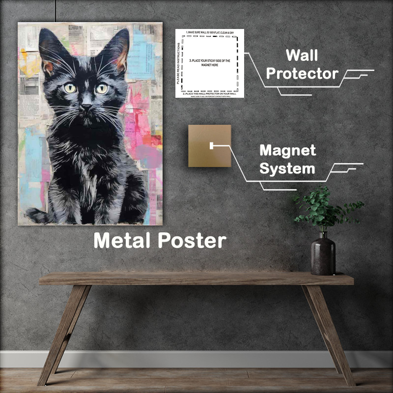 Buy Metal Poster : (The World of Rainbow Cats A Visual Delight)