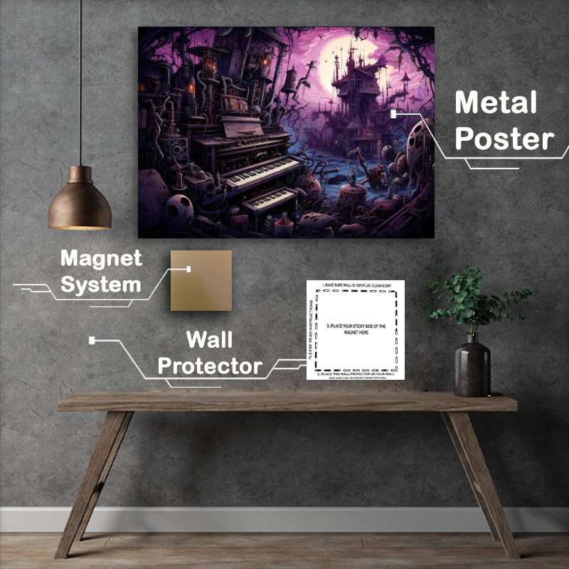 Buy Metal Poster : (The artists music doodled Jazz Organ Jams)