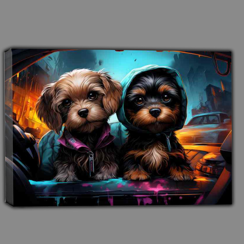 Buy Canvas : (A Pair of Dogs Looking cool)