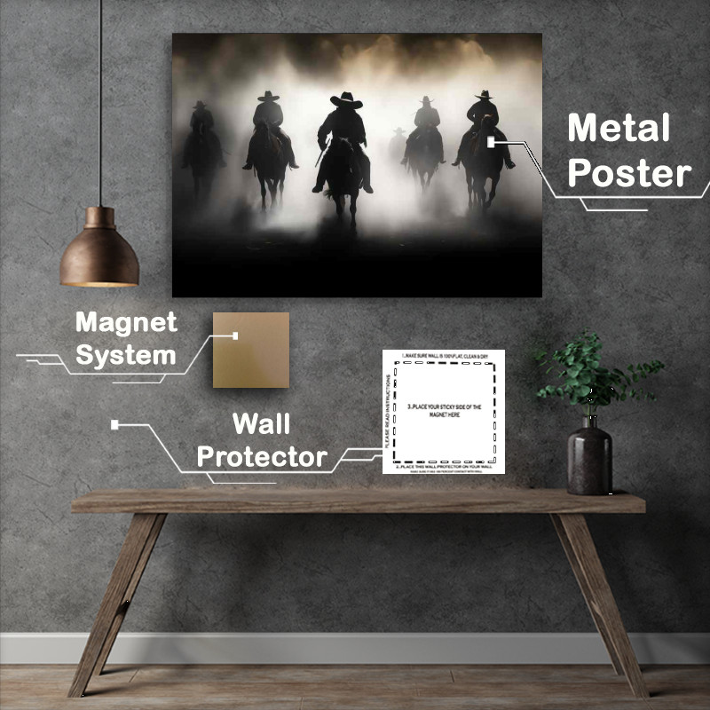 Buy Metal Poster : (Cattle Hurd a day on the ranch)