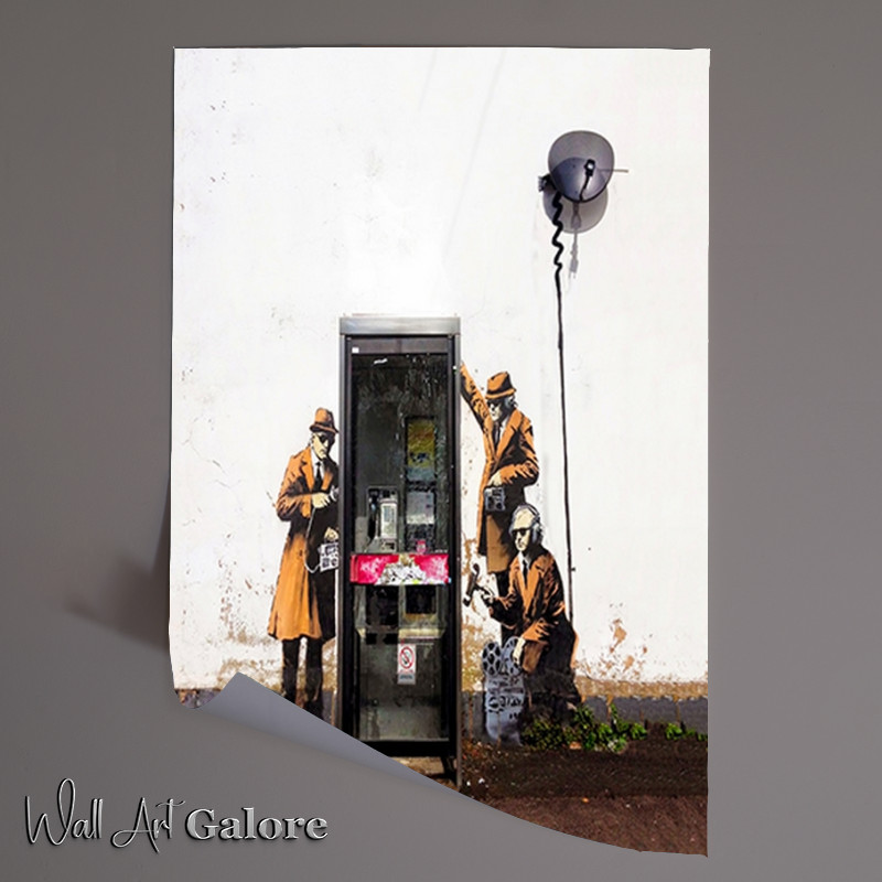 Buy Unframed Poster : (Telephone booth spies)