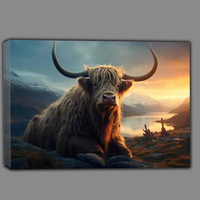 Buy Canvas : (Highland Cows Majestic Beauty of the Scottish Highlands)