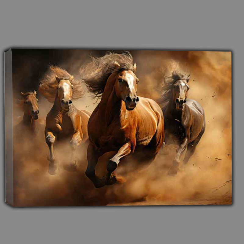 Buy Canvas : (Horsepower Unleashed Dynamic Horse Racing in Dirt)