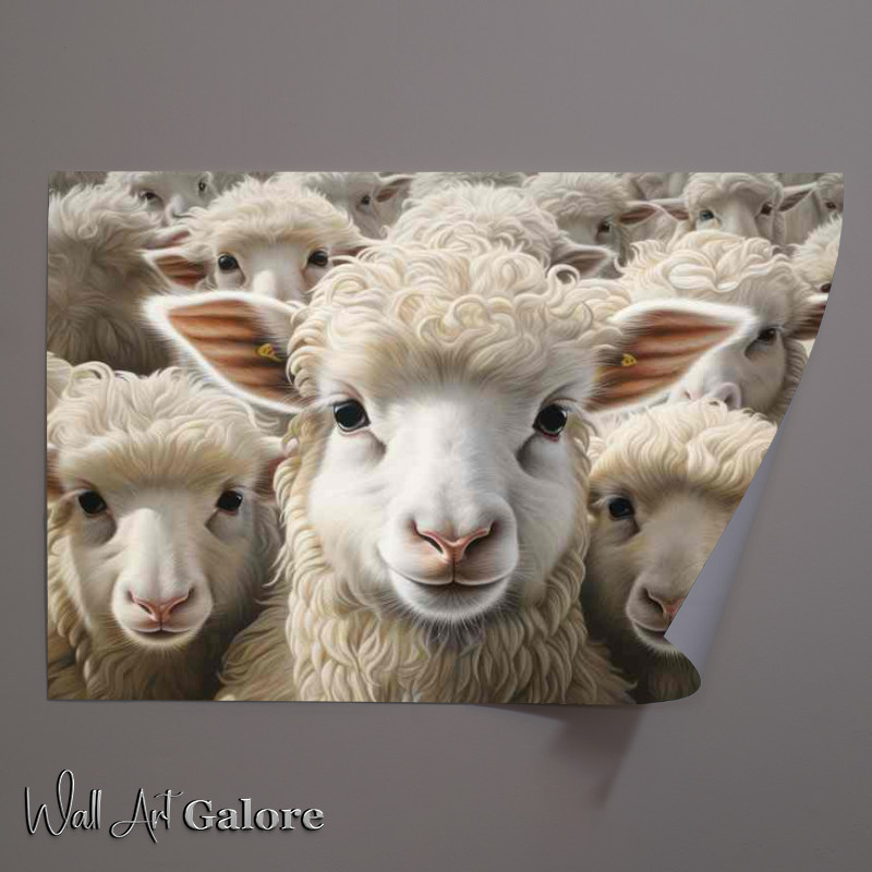 Buy Unframed Poster : (Sheep Herd in the Meadow)