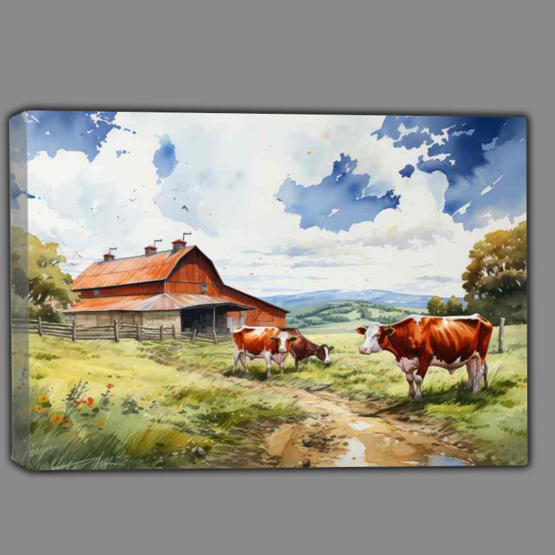 Buy Canvas : (armstead Charm Cows as Icons of Rural Life)