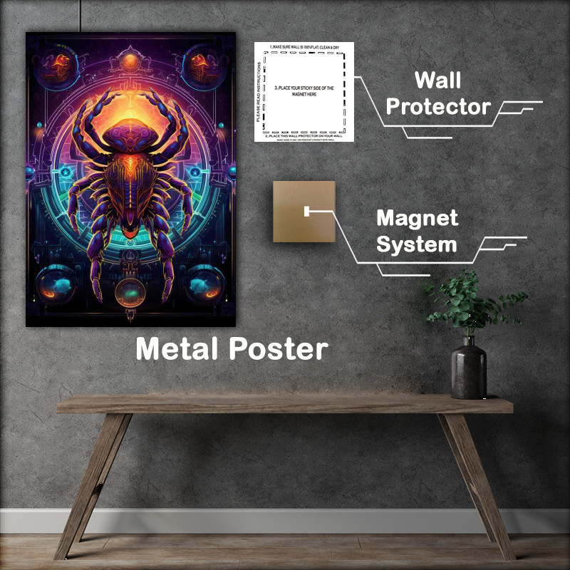 Buy Metal Poster : (The Beauty of Diversity Colorful Spiders in the Wild)