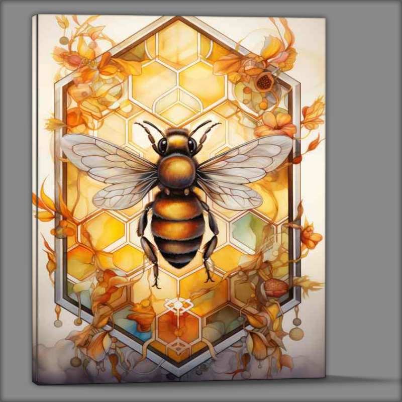 Buy Canvas : (The Circle of Life Bees Flowers and the Honey Harvest)