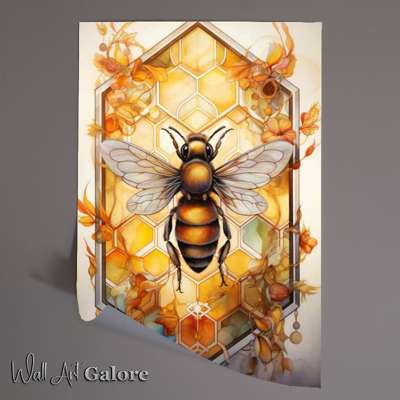 Buy Unframed Poster : (The Circle of Life Bees Flowers and the Honey Harvest)
