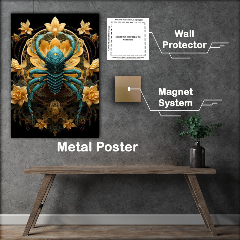 Buy Metal Poster : (Vibrant Arachnids A Look at Colorful Spiders)